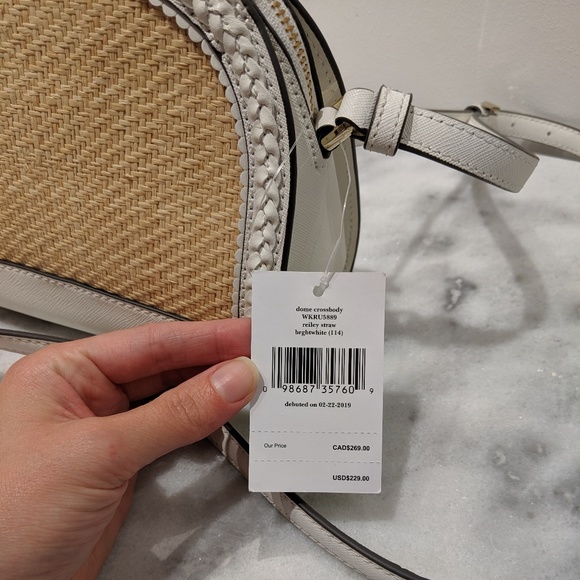 Kate Spade | Reiley Straw Dome Crossbody Bag - Picture 2 of 8